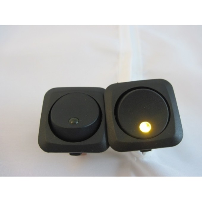 Comutator auto rotund Pornit/Oprit 12-24V cu indicator LED de functionare 